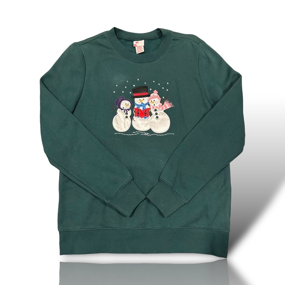 Carolling snowmen Christmas sweatshirt